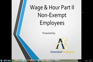webinars 171 associated employers definition of exempt employees